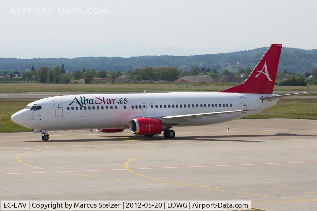 EC-LAV, 1989 Boeing 737-408 C/N 24352, Alba Star in Grz