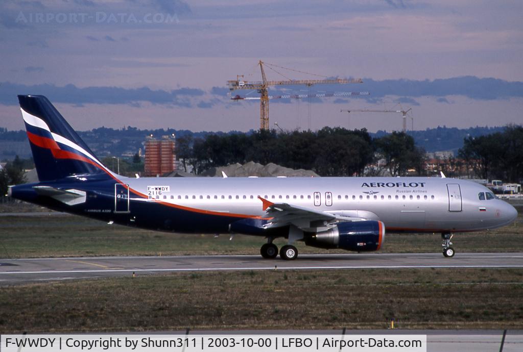 F-WWDY, 2003 Airbus A320-214 C/N 2116, C/n 2116 - To be VP-BWD