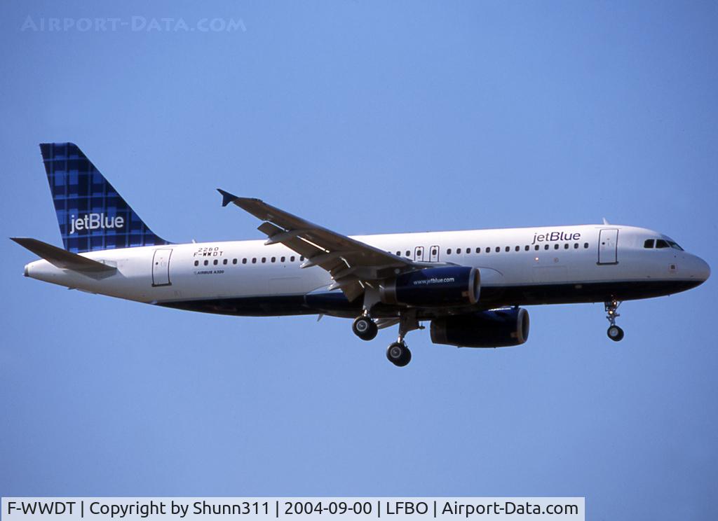 F-WWDT, 2004 Airbus A320-232 C/N 2280, C/n 2280 - To be N593JB