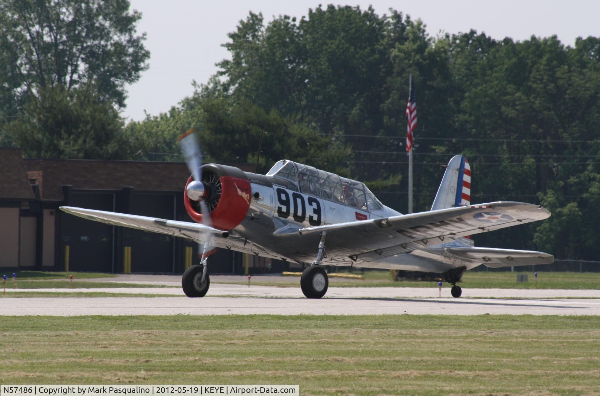 N57486, 1942 Consolidated Vultee BT-13A Valiant C/N 5665, Vultee BT-13A