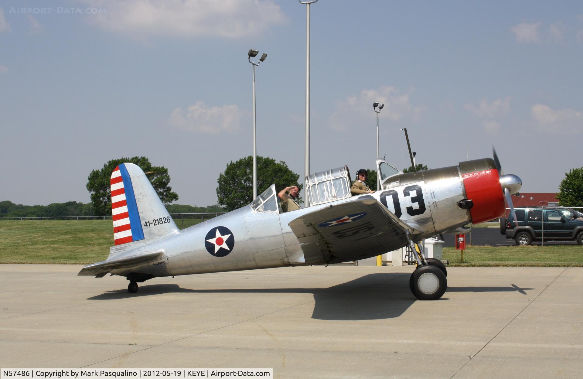 N57486, 1942 Consolidated Vultee BT-13A Valiant C/N 5665, Vultee BT-13A