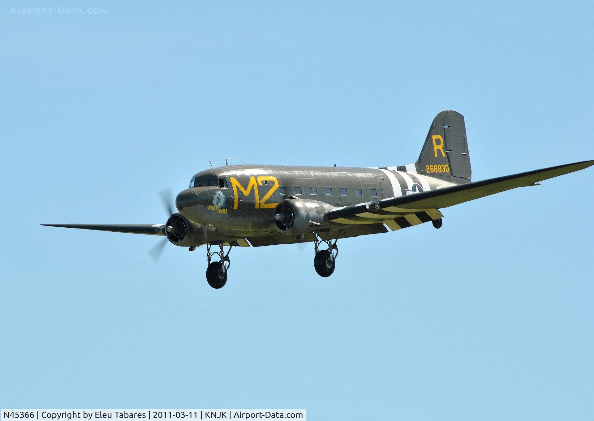 N45366, 1943 Douglas C-53D-DO Skytrooper (DC-3A) C/N 11757, Taken at the Naval Air Facility in El Centro, California.