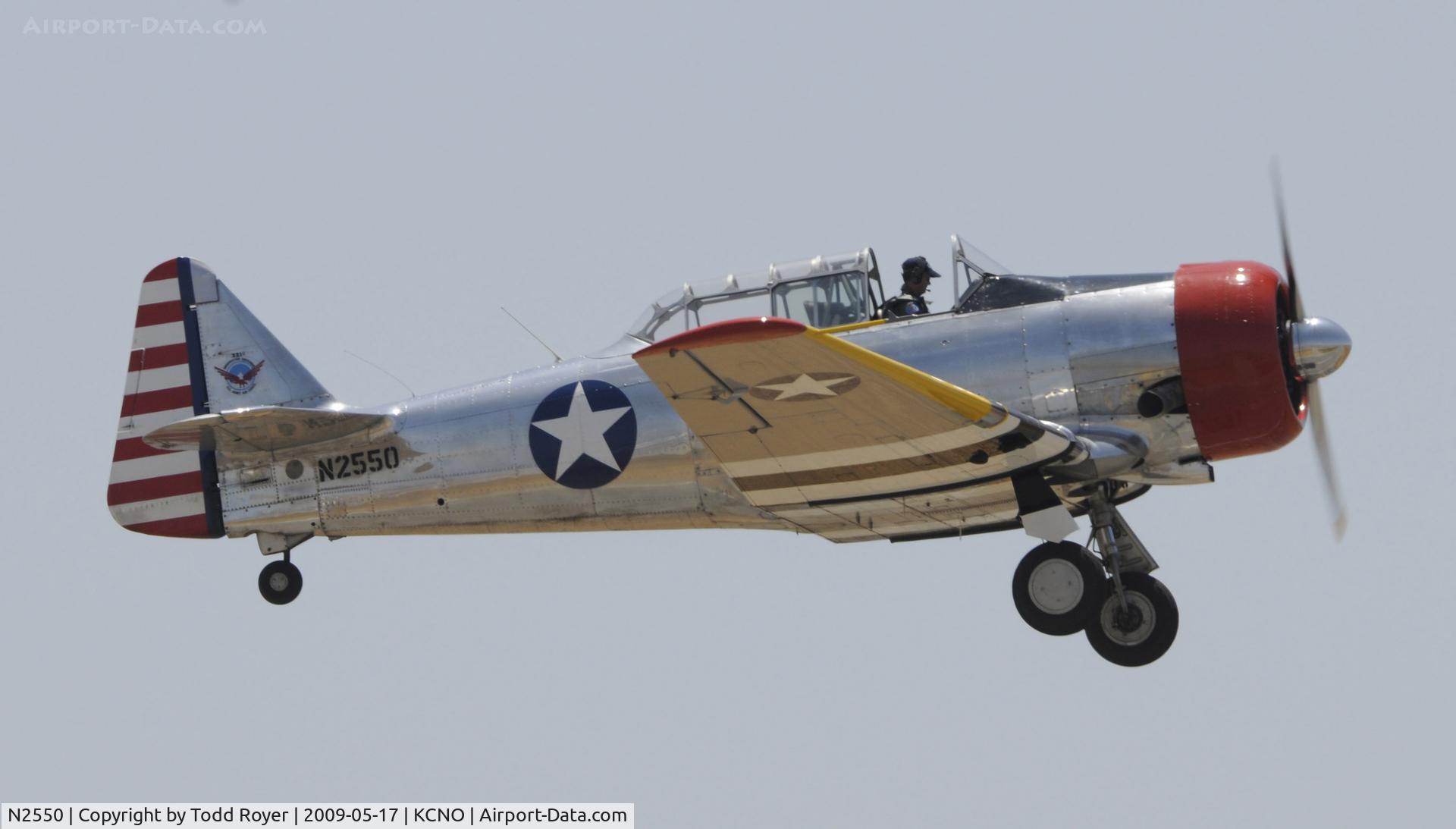 N2550, 1985 North American SNJ-5 Texan C/N 43683, Chino Airshow 2009