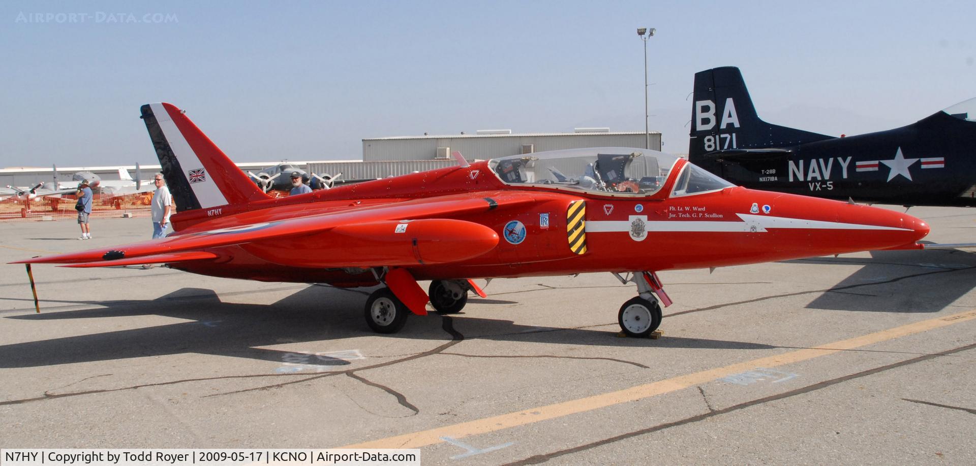 N7HY, 1962 Folland Gnat T.1 C/N FL529, Chino Airshow 2009