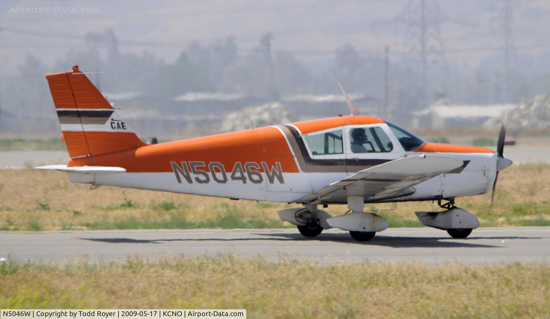 N5046W, 1961 Piper PA-28 C/N 28-48, Arriving at Chino