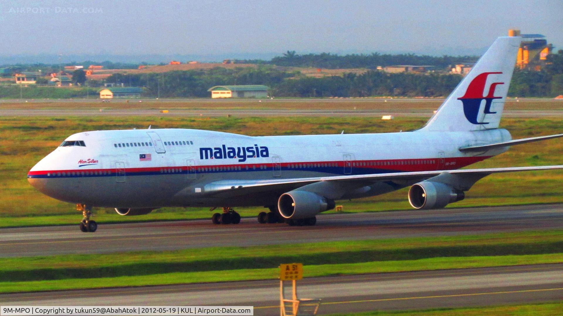 9M-MPO, 2001 Boeing 747-4H6 C/N 28433, Malaysia Airlines