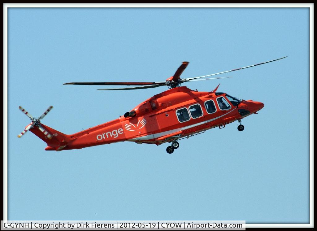 C-GYNH, 2010 AgustaWestland AW-139 C/N 41230, Just taking off for a short flight.