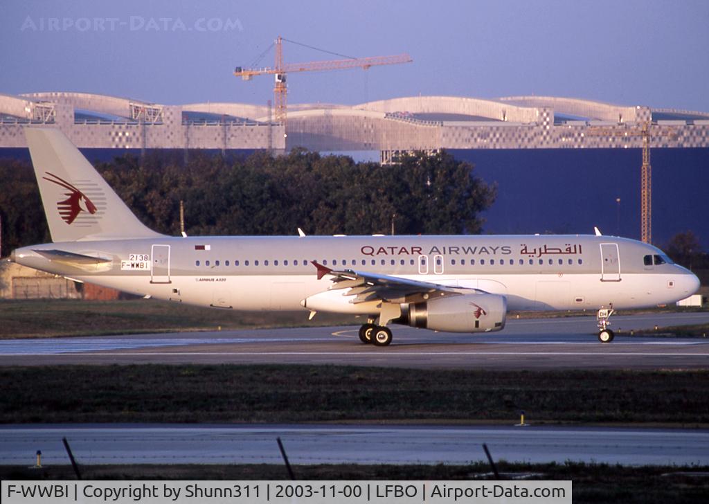 F-WWBI, 2003 Airbus A320-232 C/N 2138, C/n 2138 - To be A7-ADH