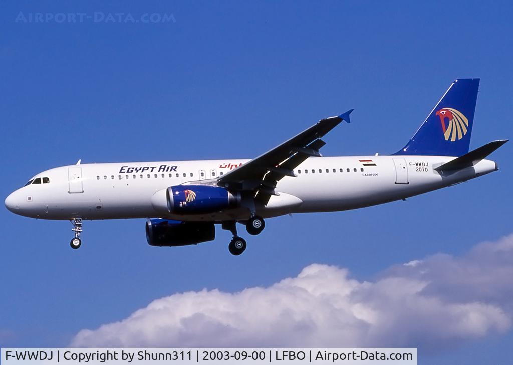 F-WWDJ, 2003 Airbus A320-232 C/N 2070, C/n 2070 - To be SU-GBZ