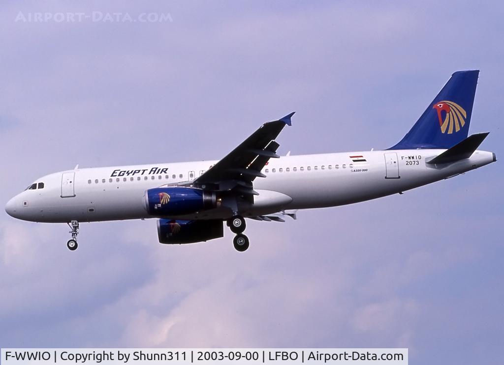 F-WWIO, 2003 Airbus A320-232 C/N 2073, C/n 2073 - To be SU-GCA