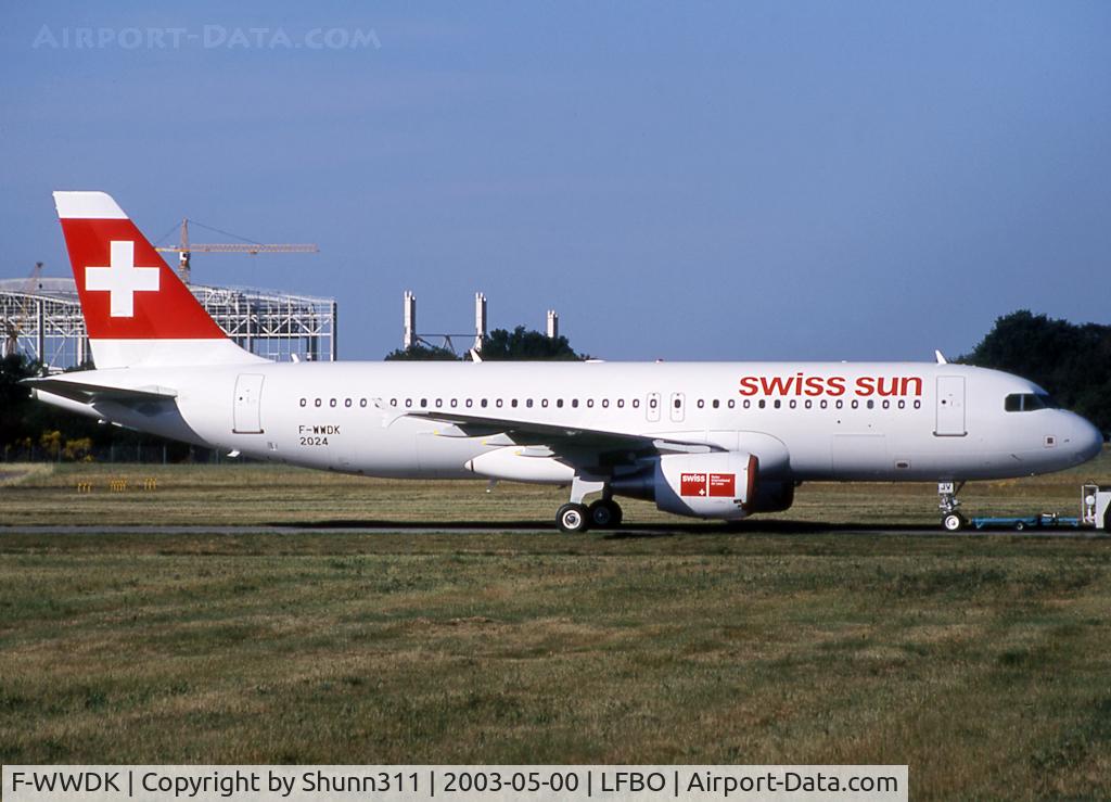 F-WWDK, 2003 Airbus A320-214 C/N 2024, C/n 2024 - To be HB-IJV