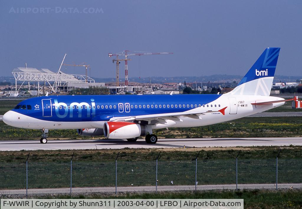 F-WWIR, 2002 Airbus A320-232 C/N 1987, C/n 1987 - To be G-MIDO