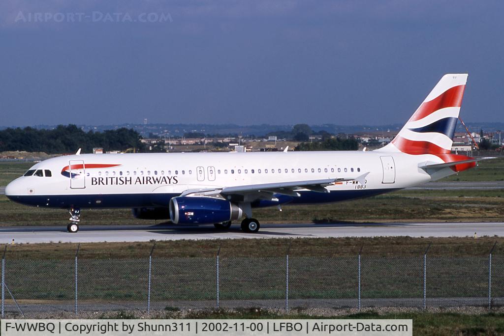F-WWBQ, 2002 Airbus A320-232 C/N 1883, C/n 1883 - To be G-EUUJ
