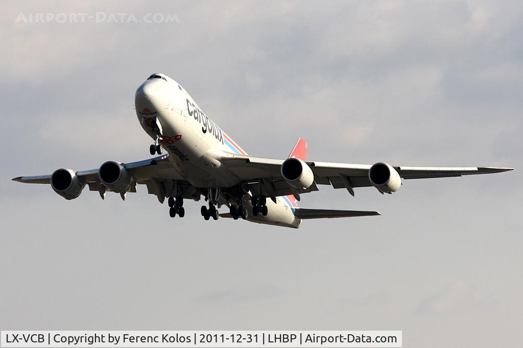 LX-VCB, 2010 Boeing 747-8R7F C/N 35806, Ferihegy