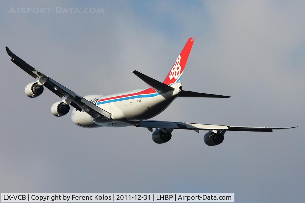 LX-VCB, 2010 Boeing 747-8R7F C/N 35806, Ferihegy
