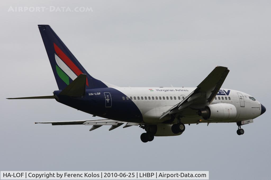 HA-LOF, 2003 Boeing 737-6Q8 C/N 29348, Ferihegy