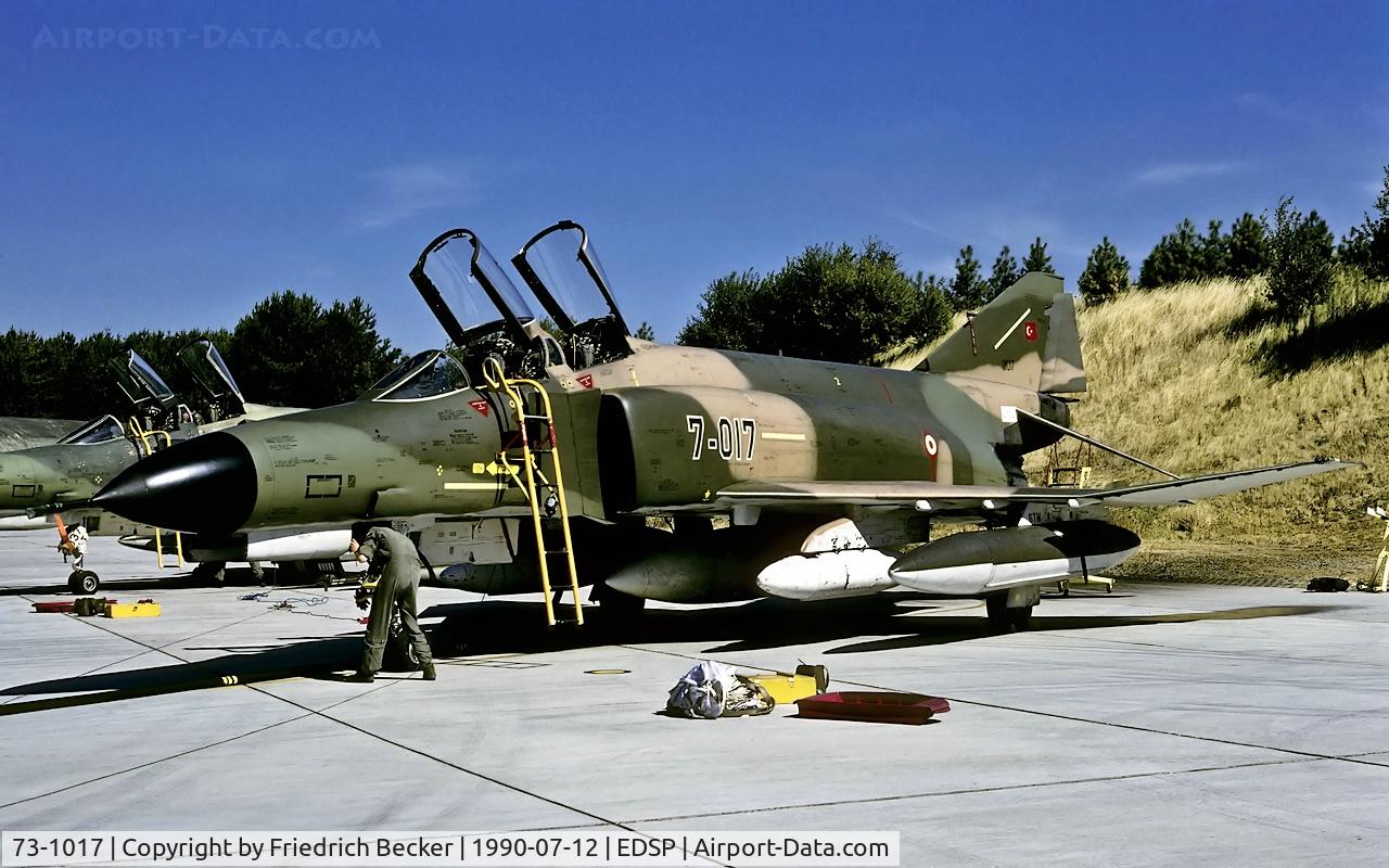 73-1017, McDonnell Douglas F-4E Phantom II C/N 4528, cross-servicing at Fliegerhorst Pferdsfeld