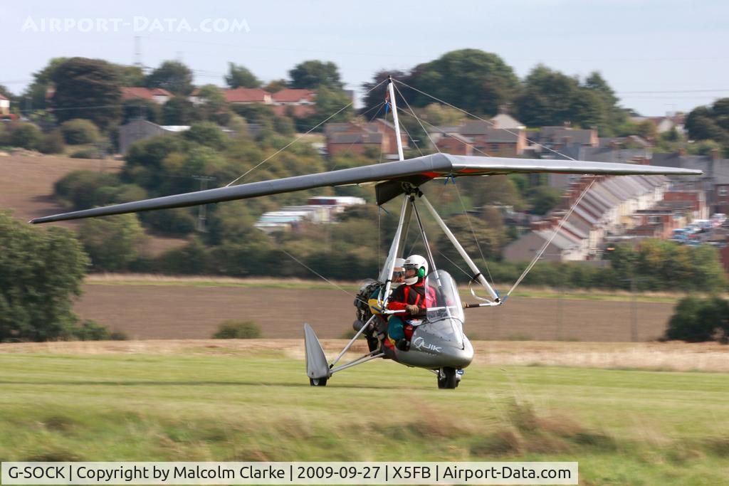 G-SOCK, 2004 Mainair Pegasus Quik C/N 8041, Mainair Pegasus Quik, Fishburn Airfield, September 2009.