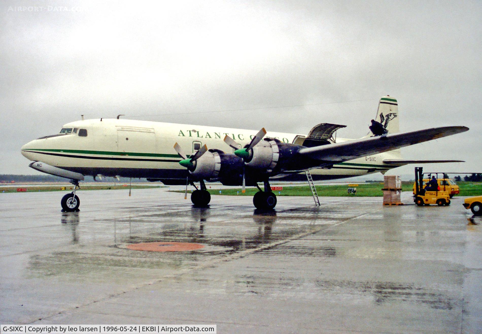 G-SIXC, 1958 Douglas DC-6B C/N 45550, Billund Denmark 24.5.96