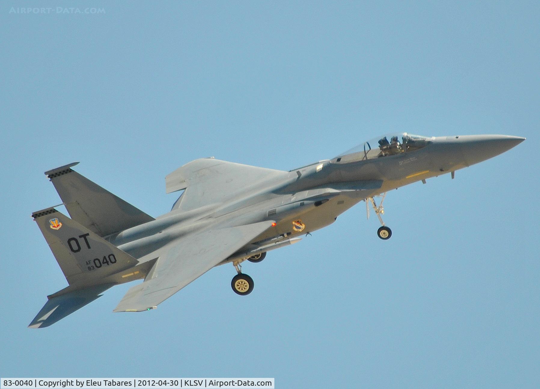 83-0040, 1983 McDonnell Douglas F-15C Eagle C/N 0902/C300, Taken during Jaded Thunder at Nellis Air Force Base, Nevada.