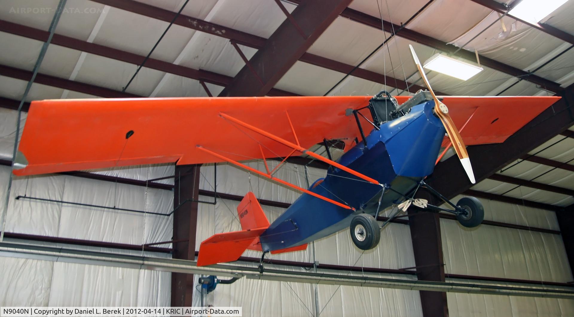 N9040N, 1979 Pietenpol Air Camper C/N 410, Charles F. Duffy built this wonderful Air Camper in 1979; she has been on display at the Virginia Aviation Museum for posterity and all to admire.
