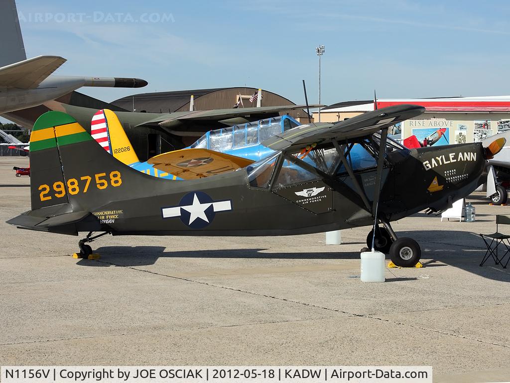 N1156V, 1943 Stinson L-5 Sentinel C/N 60507, At Andrews AFB