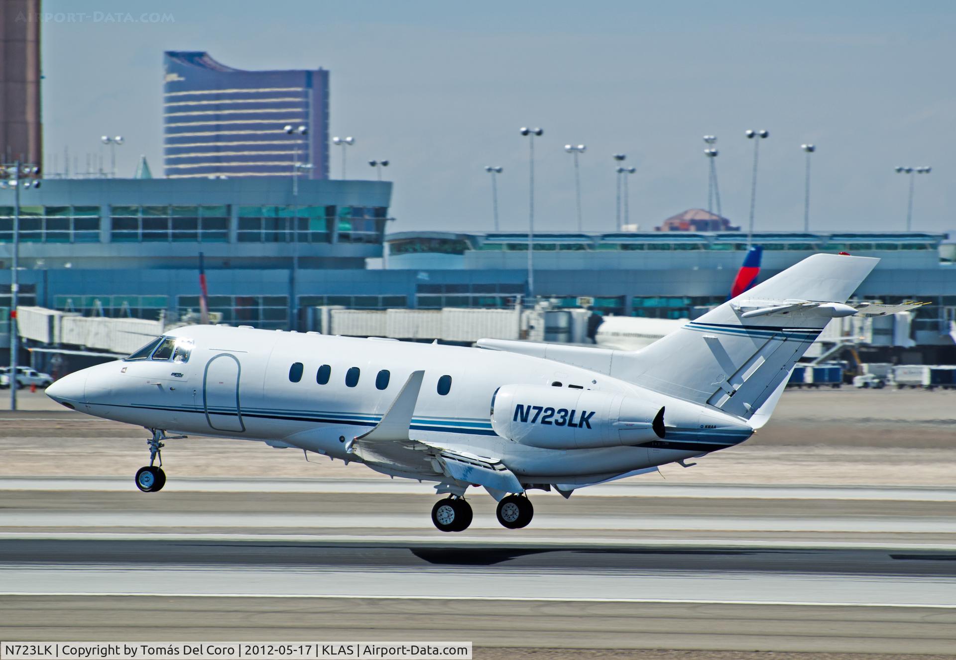 N723LK, 1989 British Aerospace BAe.125 Series 800A C/N 258155, N723LK British Aerospace BAe 125-800A(258115)

- Las Vegas - McCarran International (LAS / KLAS)
USA - Nevada, May 17, 2012
Photo: Tomás Del Coro