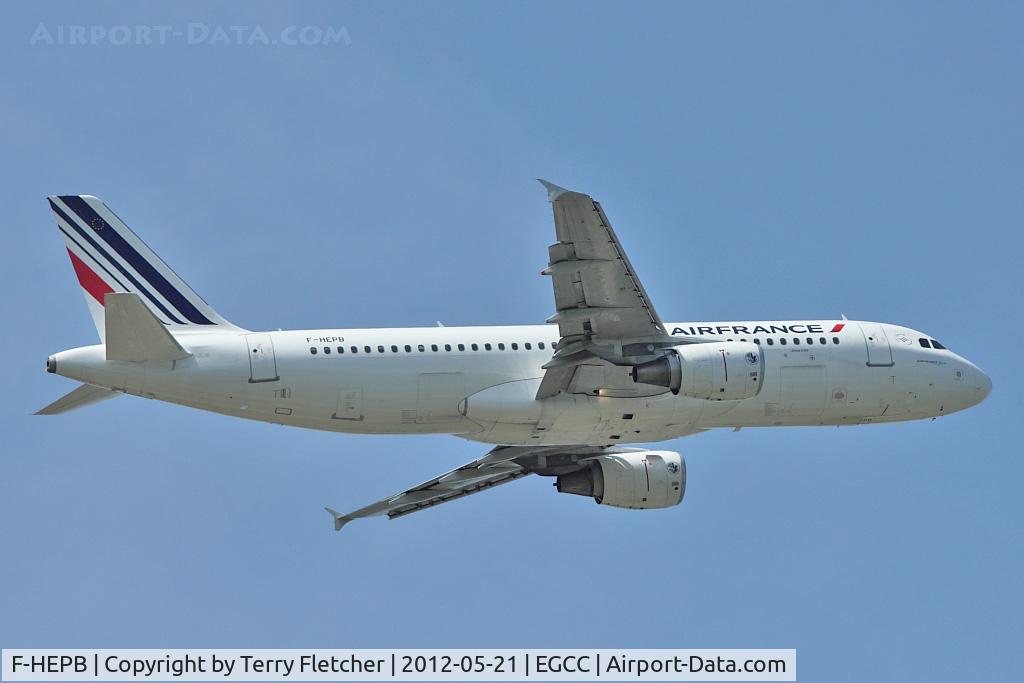 F-HEPB, 2010 Airbus A320-214 C/N 4241, Air France A320 at Manchester