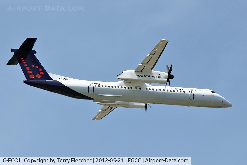 G-ECOI, 2008 De Havilland Canada DHC-8-402Q Dash 8 C/N 4224, Flybe Dash 8 operating in Brussels Airlines colours