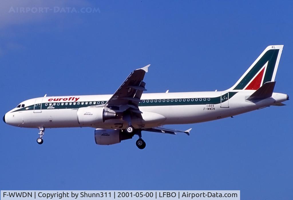 F-WWDN, 2001 Airbus A320-214 C/N 1489, C/n 1489 - To be I-BIKL