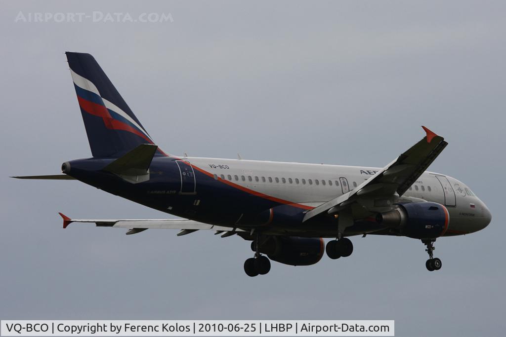 VQ-BCO, 2009 Airbus A319-111 C/N 3942, Ferihegy