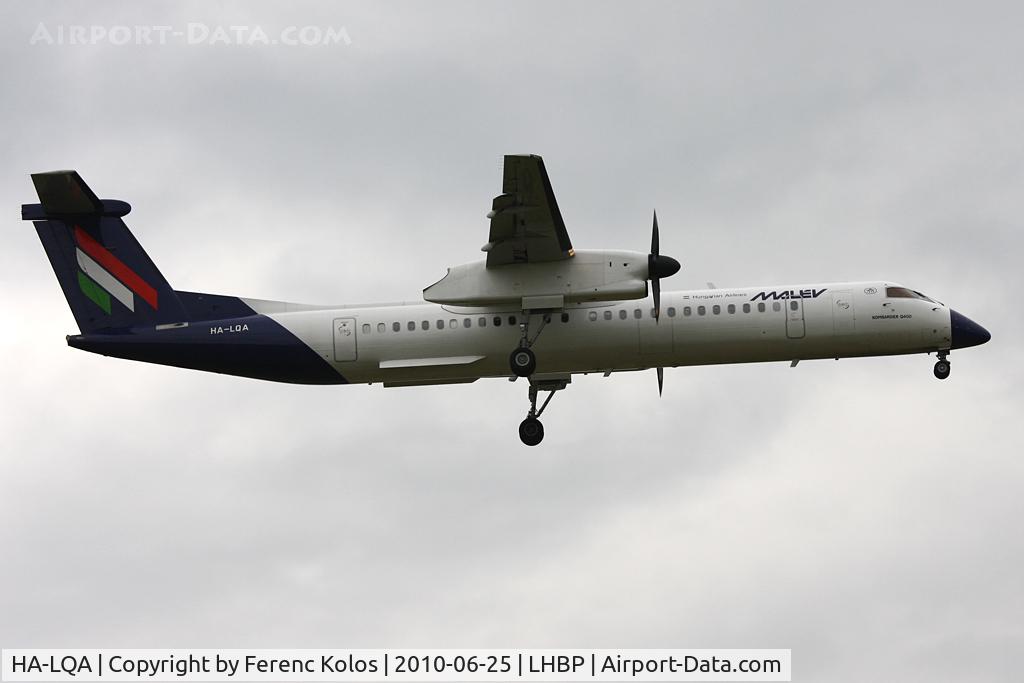 HA-LQA, 2001 De Havilland Canada DHC-8-402Q Dash 8 C/N 4062, Ferihegy