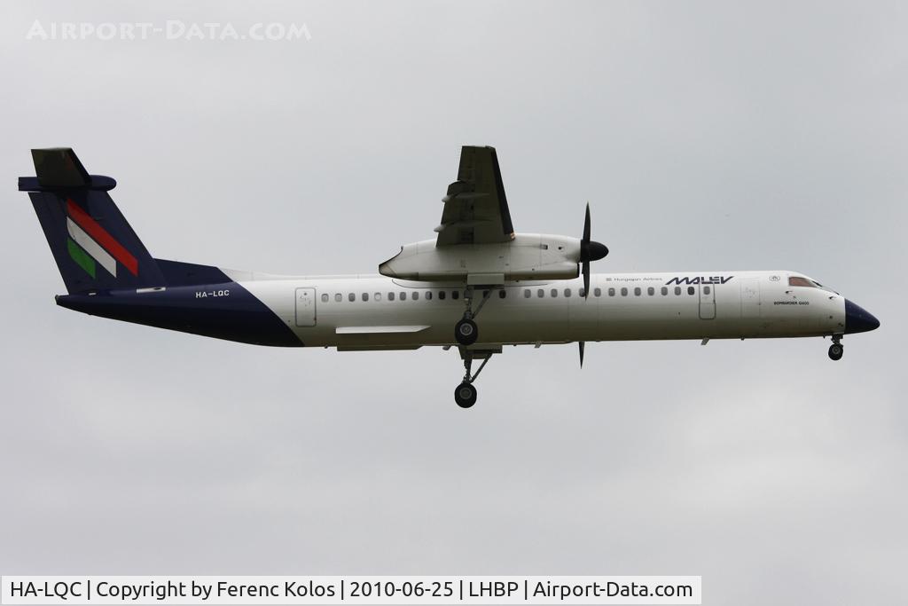 HA-LQC, 2002 De Havilland Canada DHC-8-402Q Dash 8 C/N 4062, Ferihegy