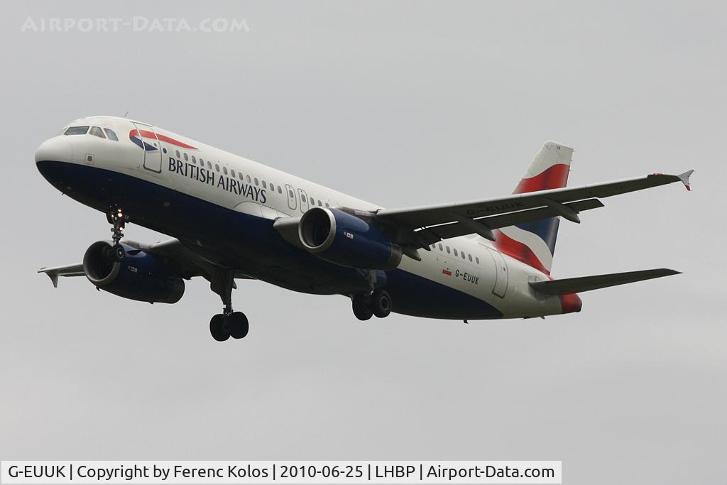 G-EUUK, 2002 Airbus A320-232 C/N 1899, Ferihegy