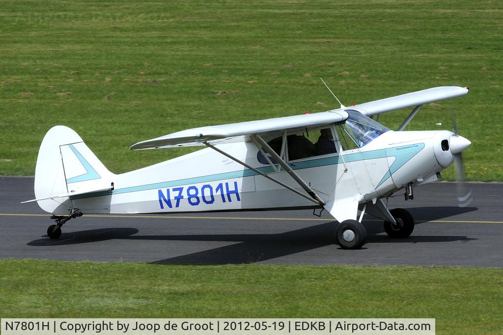 N7801H, 1946 Piper PA-12 Super Cruiser C/N 12-698, seen at Bonn-Hangelaar