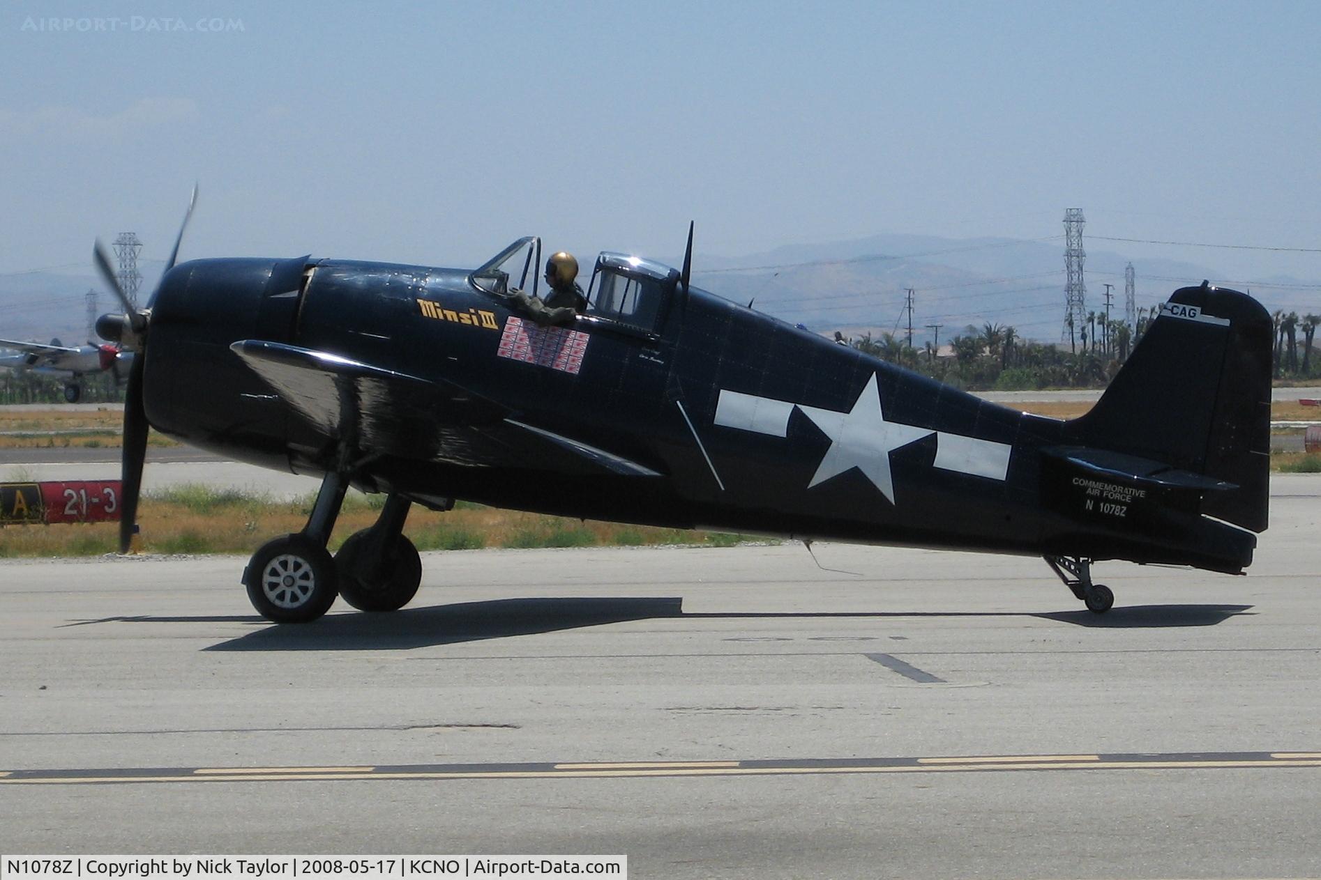 N1078Z, 1963 Grumman F6F-5 Hellcat C/N 27354801-66, Chino Air Show 08