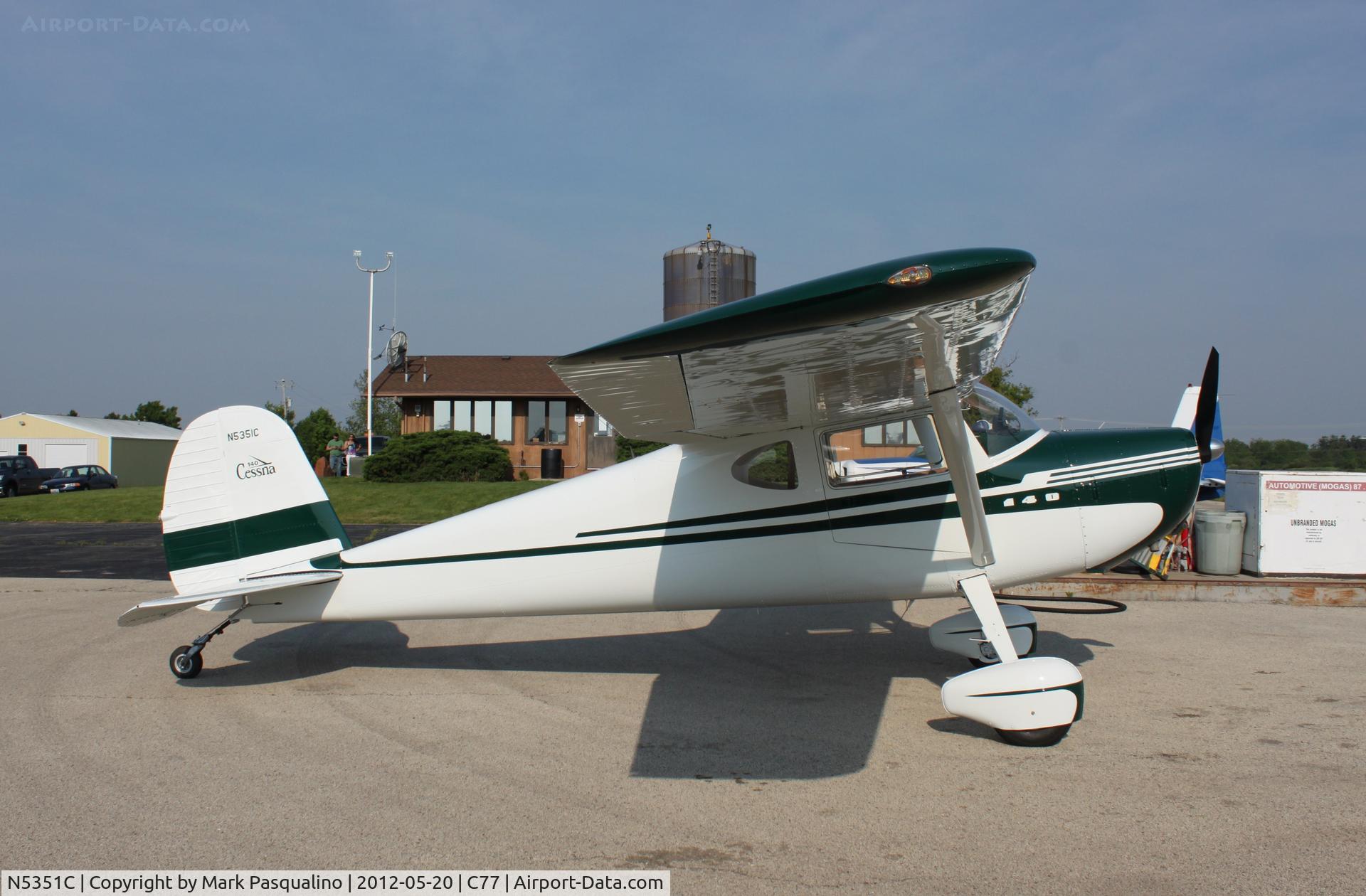 N5351C, 1950 Cessna 140A C/N 15482, Cessna 140A