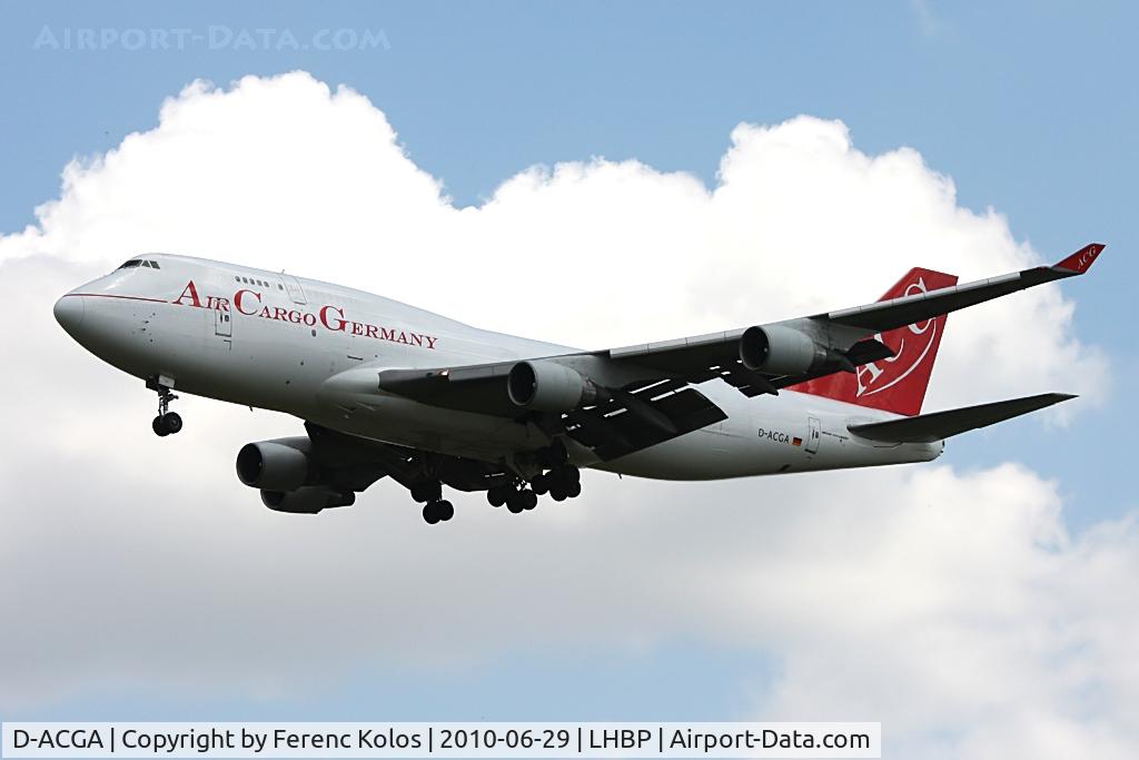 D-ACGA, 1991 Boeing 747-409SF C/N 24311, Ferihegy
