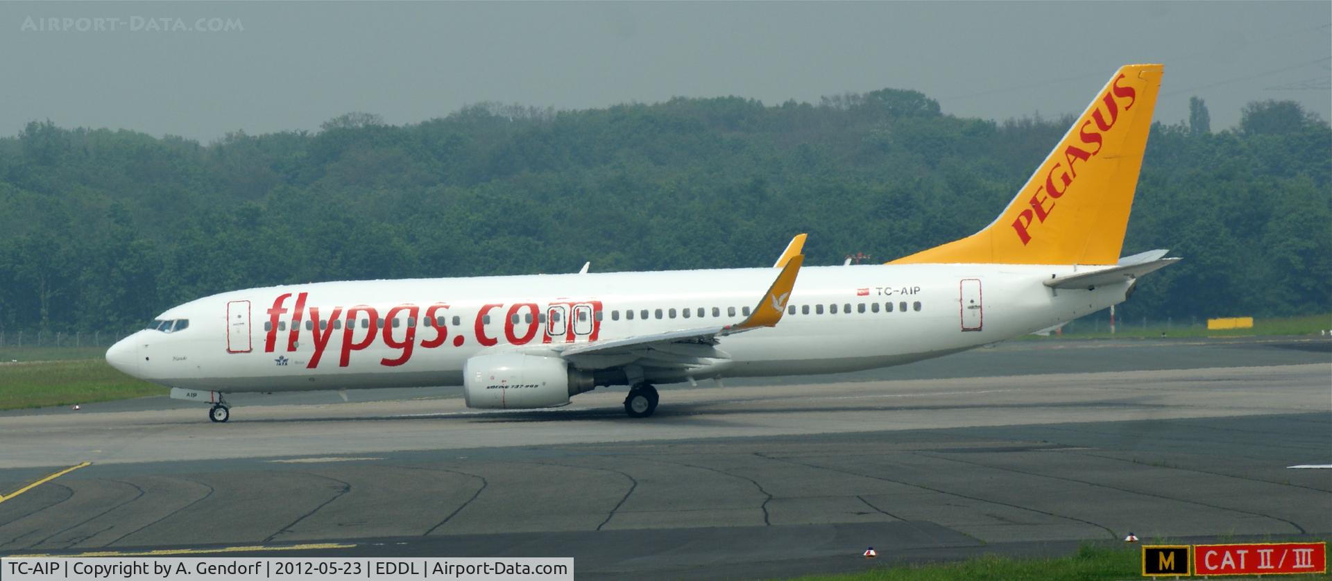 TC-AIP, 2011 Boeing 737-82R C/N 40877, Pegasus Airlines, waiting for take off at Düsseldorf Int´l (EDDL)