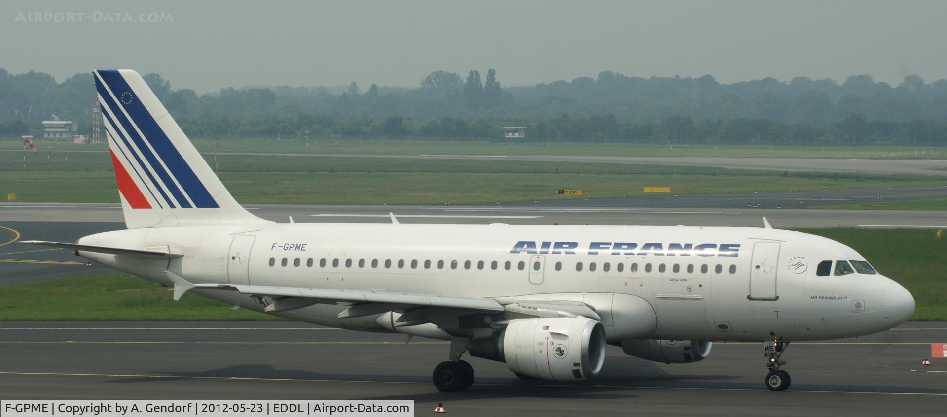 F-GPME, 1996 Airbus A319-113 C/N 625, Air France, at Düsseldorf Int´l (EDDL)