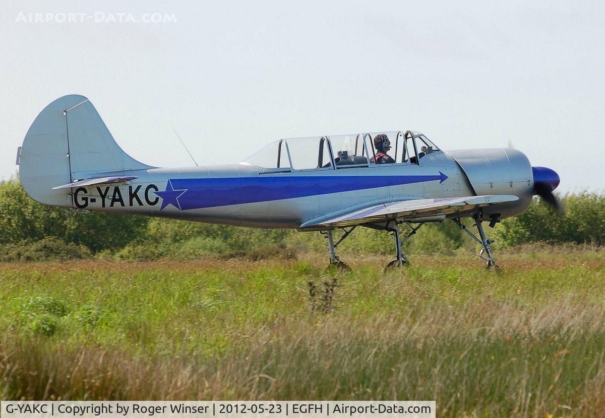 G-YAKC, 1986 Yakovlev Yak-52 C/N 867212, Resident Yak-52. Previous registration LY-AKC.
