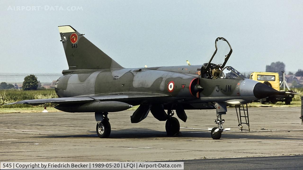 545, Dassault Mirage IIIE C/N 545, flightline at Cambrai AB