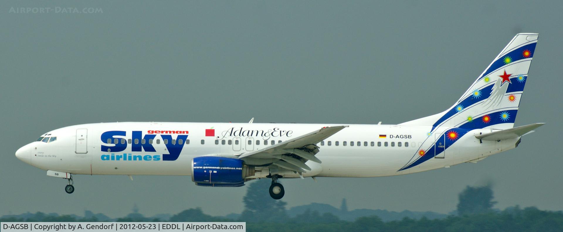 D-AGSB, 2000 Boeing 737-883 C/N 30194, German Sky Airlines (