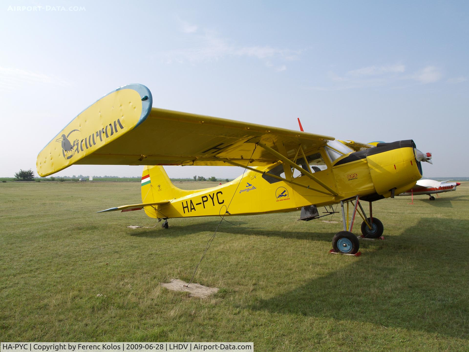 HA-PYC, 1969 PZL-Okecie PZL-101A Gawron C/N 119292, Dunaújváros