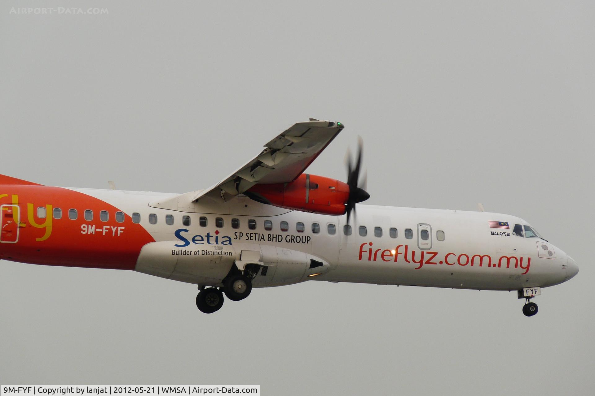 9M-FYF, 2009 ATR 72-212A C/N 860, Approaching Runway 15