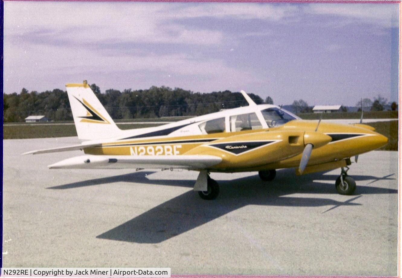 N292RE, 1965 Piper PA-30 Twin Comanche C/N 30-768, My dad owned this plane in 1970 to 1976 and back then it was a really fine. The picture was taken at the Tippicanoe Indiana airport in the early 1970's