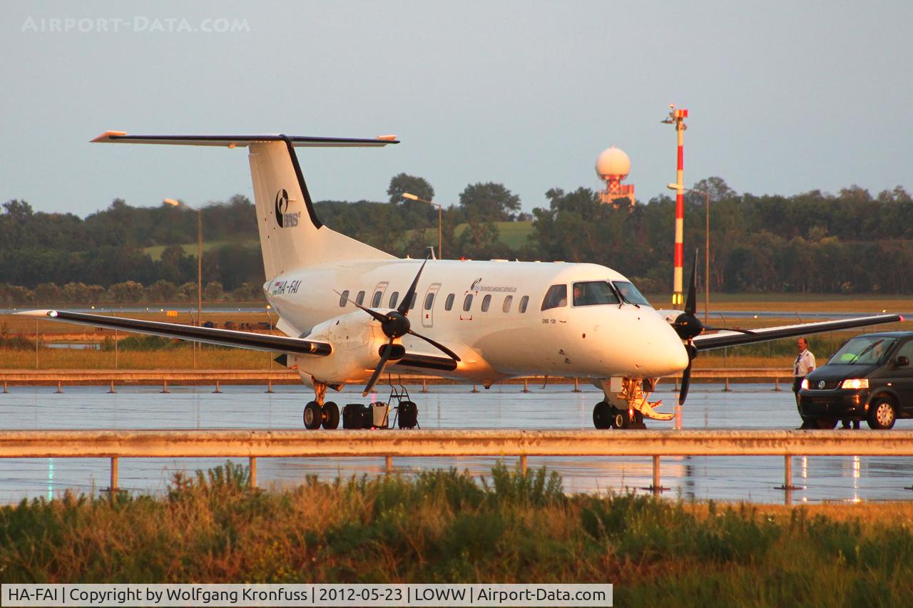 HA-FAI, 1989 Embraer EMB-120ER Brasilia C/N 120123, Budapest Air Service