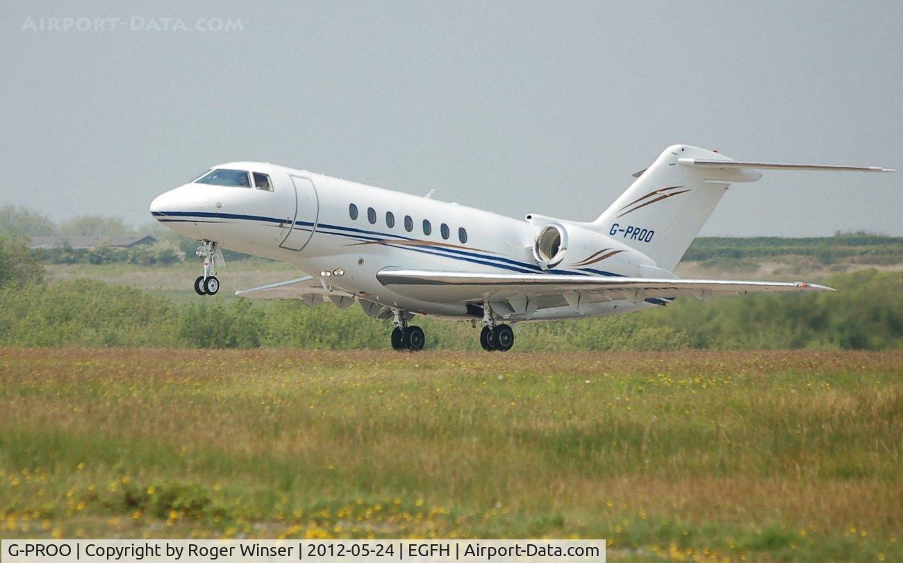 G-PROO, 2009 Hawker Beechcraft 4000 C/N RC-34, Hawker 4000 Horizon operated by Hangar 8 Management. Previously registered M-PAUL.