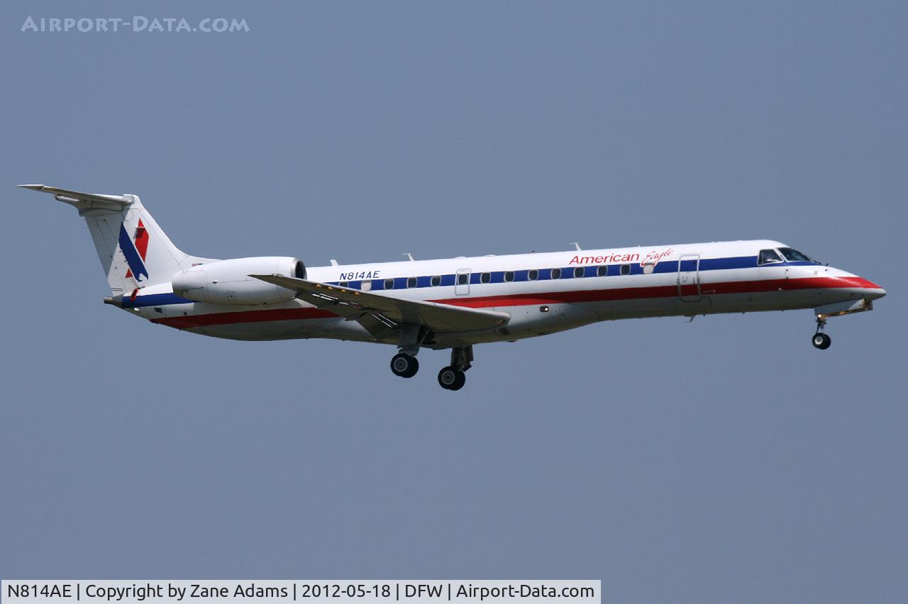 N814AE, 2001 Embraer ERJ-140LR (EMB-135KL) C/N 145541, At DFW Airport