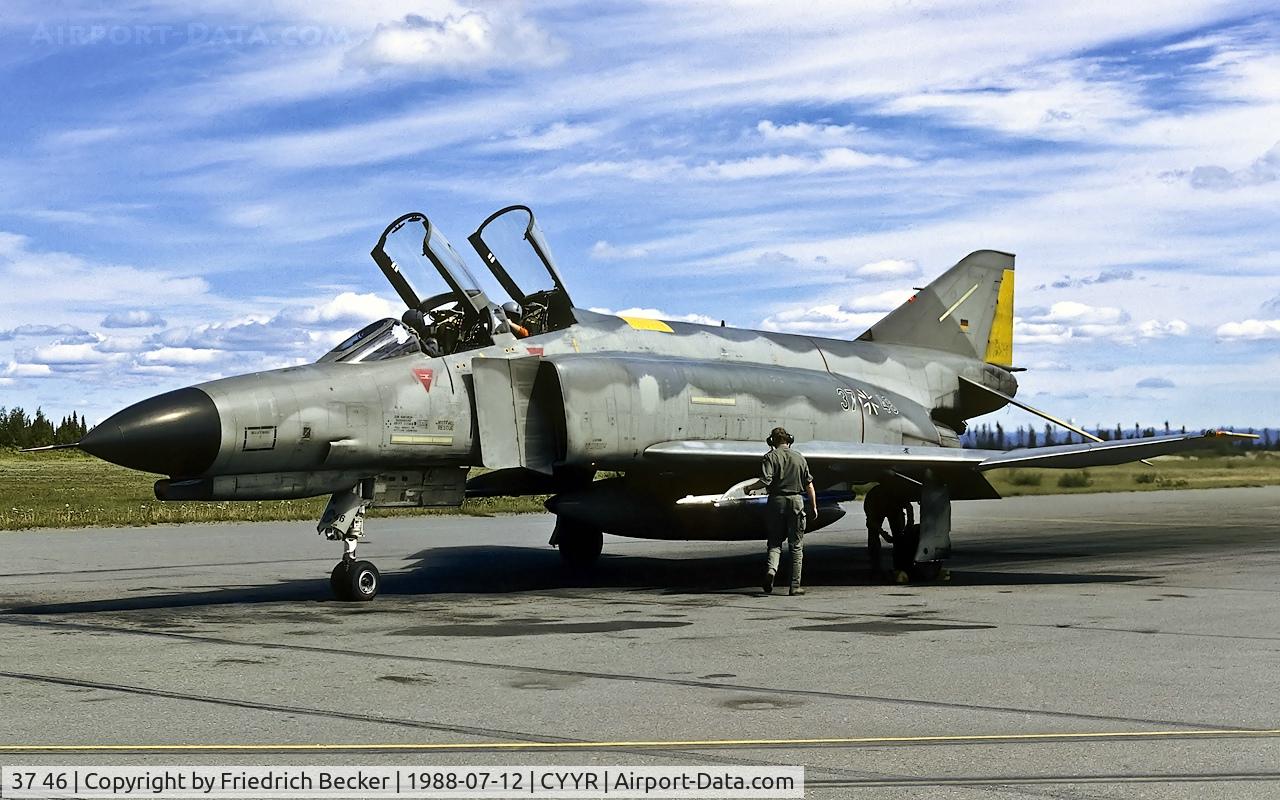 37 46, 1972 McDonnell Douglas F-4F Phantom II C/N 4461, last chance inspection at CFB Goose Bay